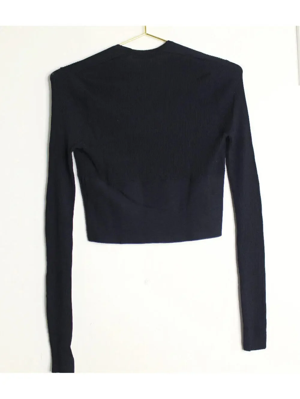 Zara Knit Black Long Sleeve Top - Small - Picture 2 of 4